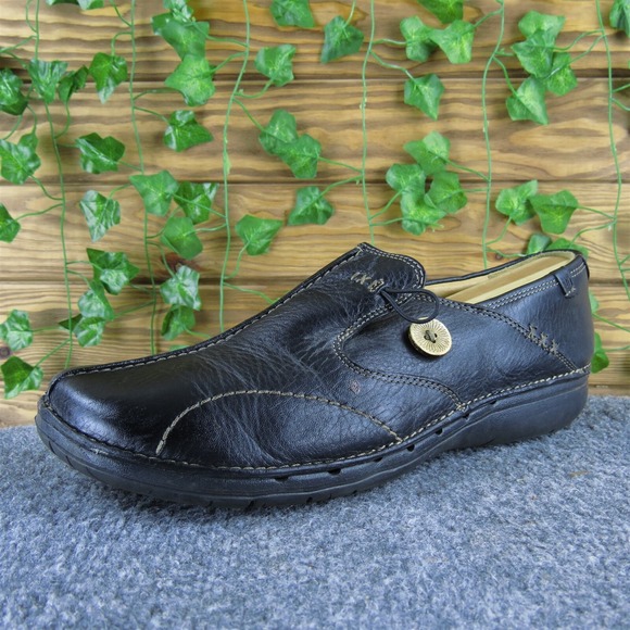 Clarks Women's Unstructured Loafer Black Leather Sz 11 Wide  Used‎ 2025 - Picture 1 of 6